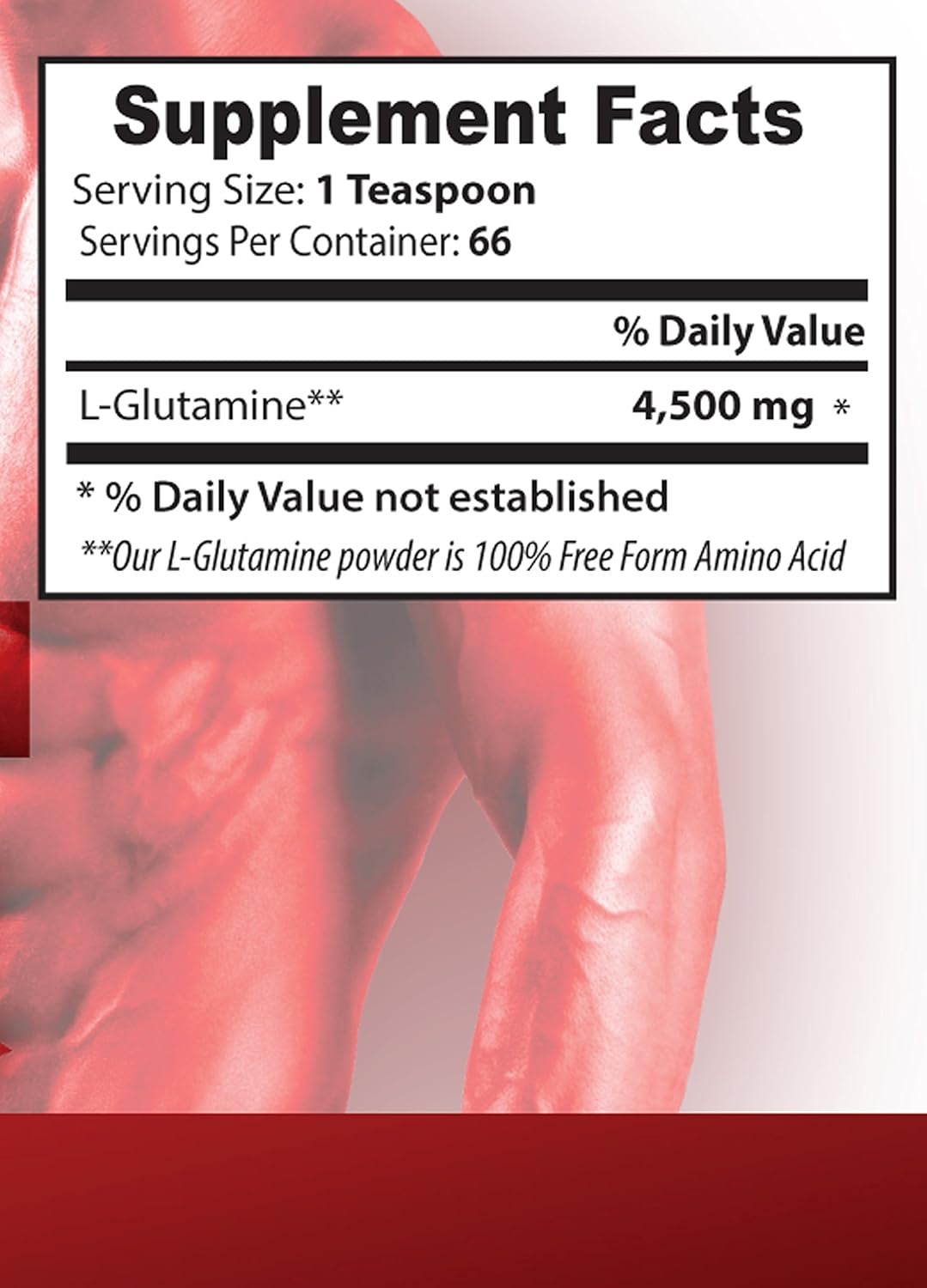 Pure Glutamine Powder 4,500mg - Brain and Memory Booster - Immune Support - Energy Booster Supplements - Pre and Post Workout - 3 Bottles (900g)