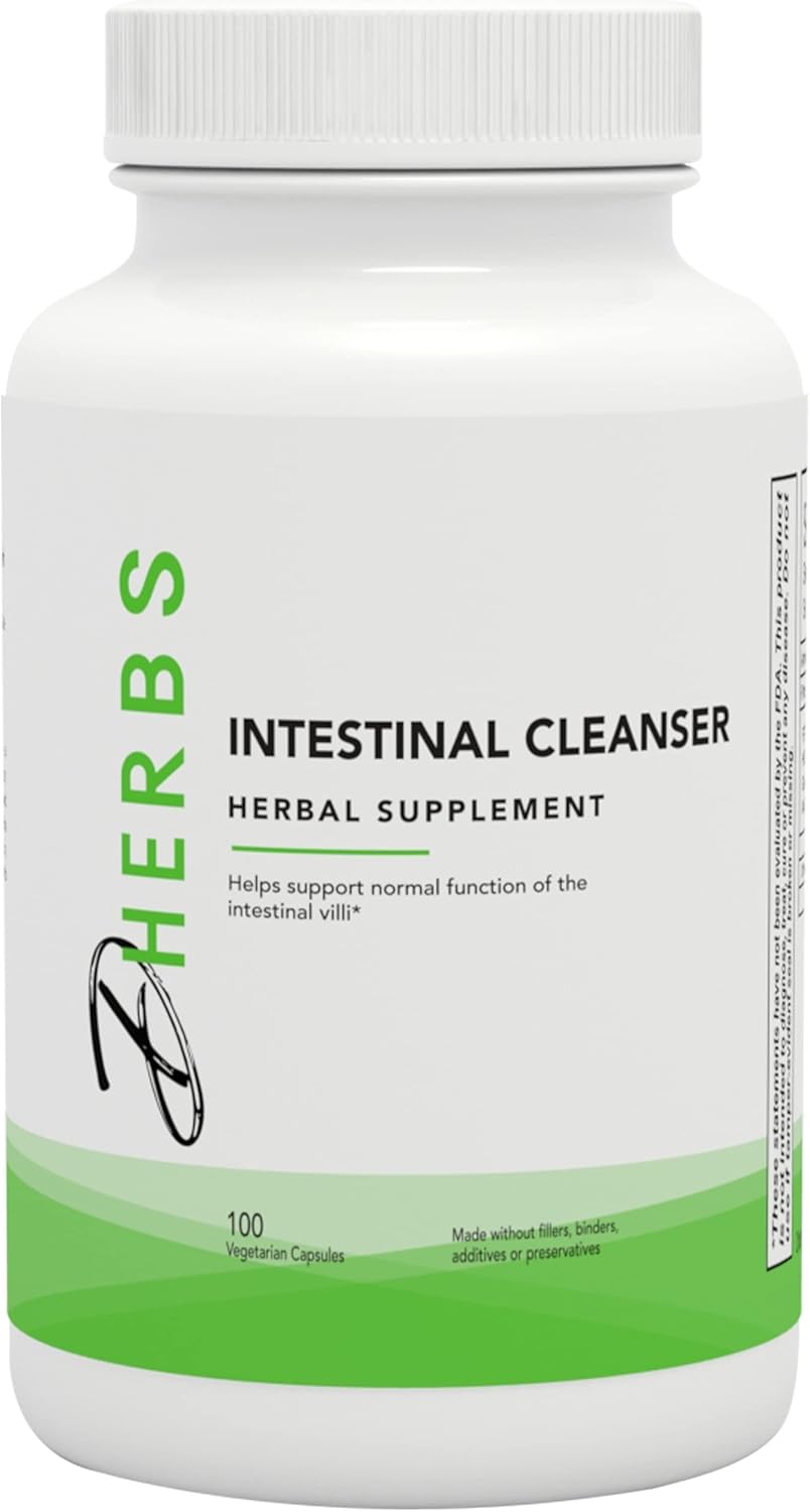 Pure Herb Intestinal Cleanse Capsules - 100 Vegetarian Digestive System Cleansing Supplement for Gut Wellness - Colon Cleanse Support