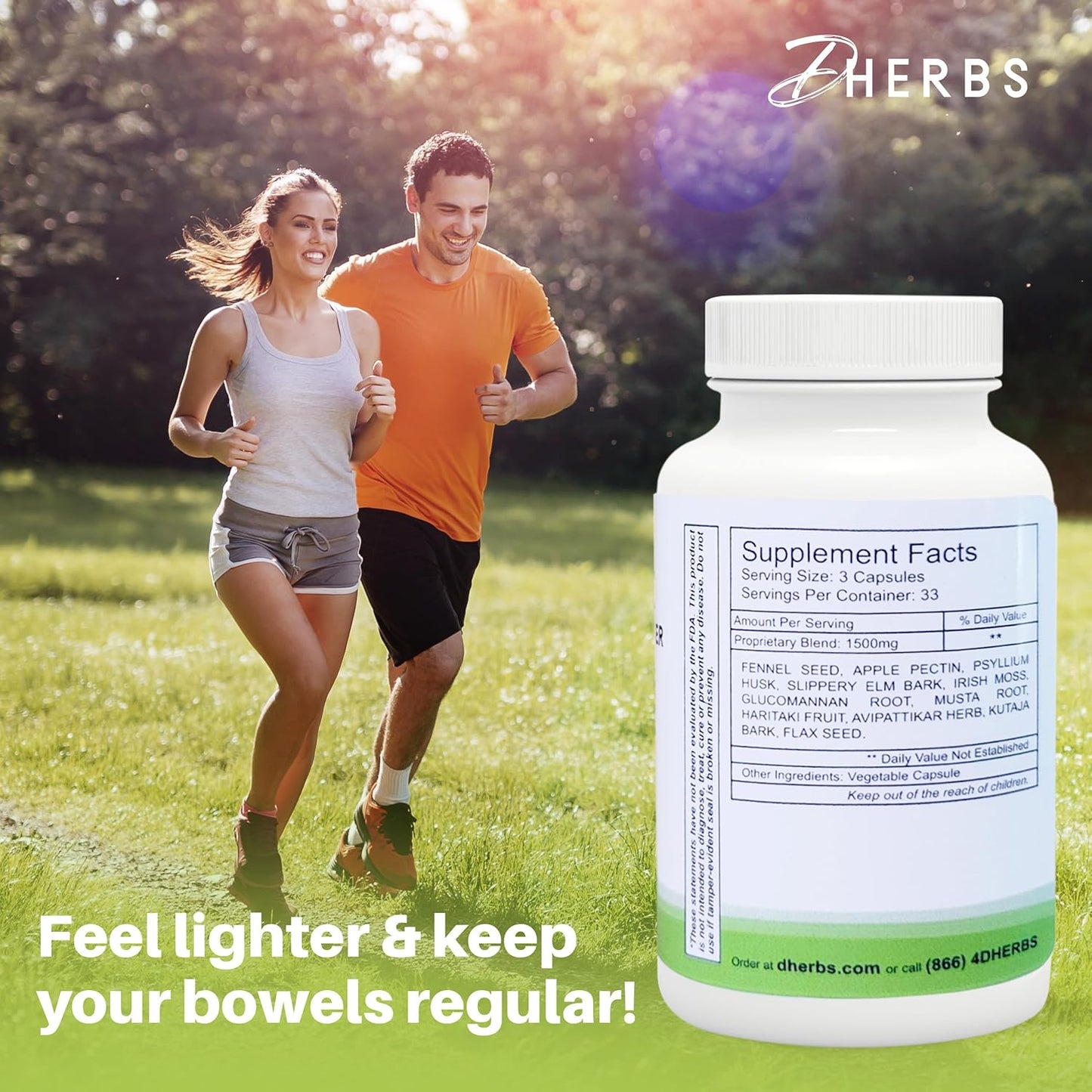 Pure Herb Intestinal Cleanse Capsules - 100 Vegetarian Digestive System Cleansing Supplement for Gut Wellness - Colon Cleanse Support