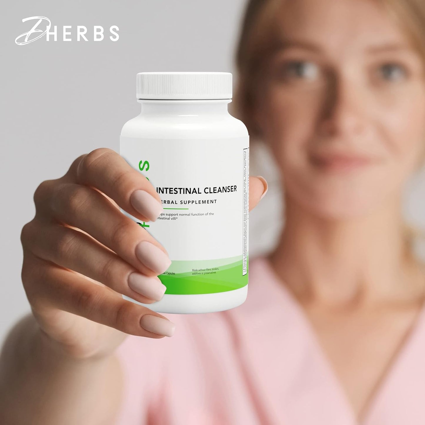 Pure Herb Intestinal Cleanse Capsules - 100 Vegetarian Digestive System Cleansing Supplement for Gut Wellness - Colon Cleanse Support