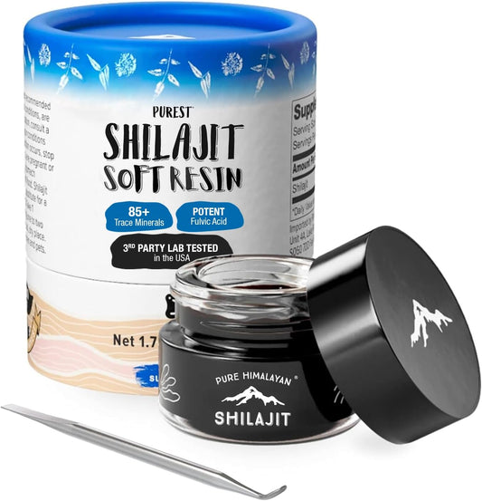 Pure Himalayan Shilajit Soft Resin Supplement - Energy & Immune Support - Natural Fulvic Acid & Trace Minerals - Men & Women - 50ml