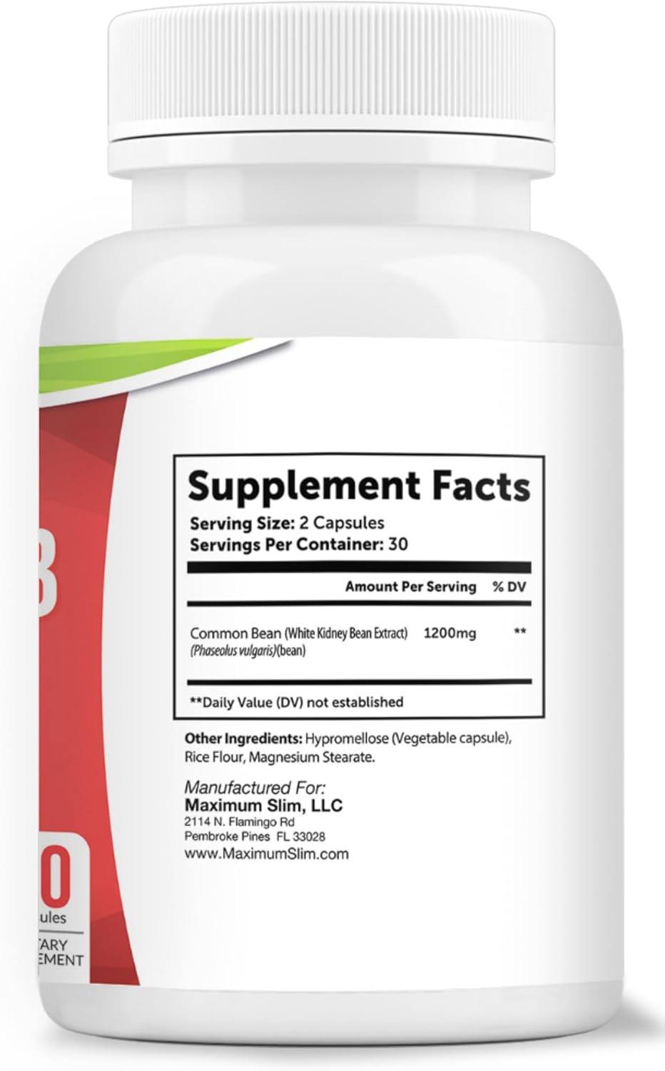 Pure Kidney Bean Extract for Weight Loss and Appetite Suppression - Maximum Slim Fat & Carb Blocker