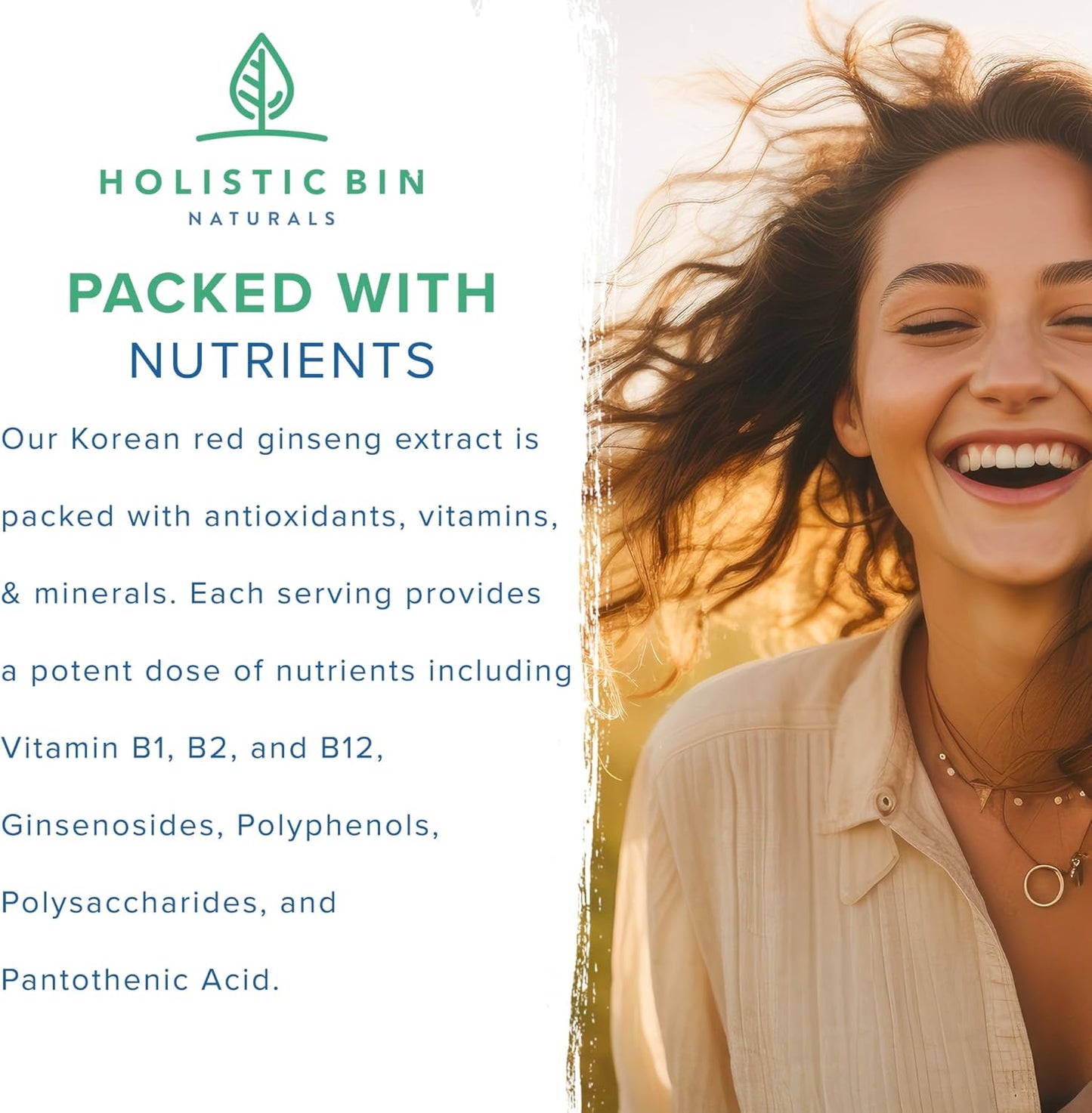 Pure Korean Red Ginseng Powder: Vegan, Gluten-Free Panax Ginseng Supplement | Non-GMO, No Fillers | Ginsenosides-Rich (50g)