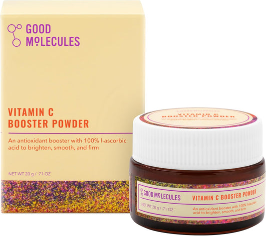 Pure L-Ascorbic Acid Vitamin C Booster Powder for Firm Skin - Collagen Boosting Anti-Aging Skincare