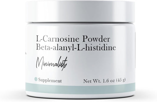 Pure L-Carnosine Powder - 1.6 oz, Additive-Free Dietary Supplement