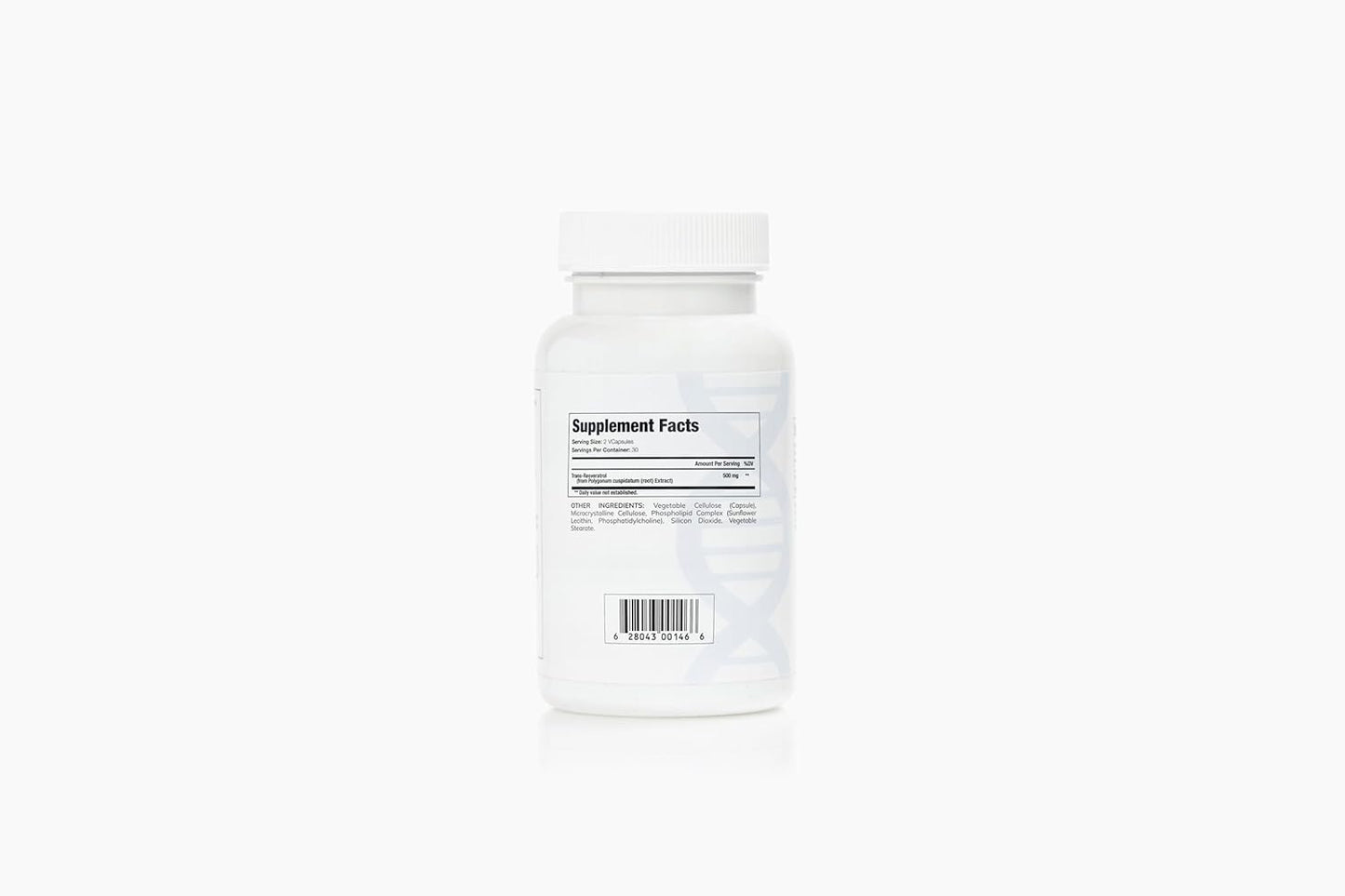 Pure Liposomal Trans-Resveratrol 500mg Capsules | Antioxidant Supplement, Sirtuin Activation | Gluten Free, Vegan, USA Made | 60 Count