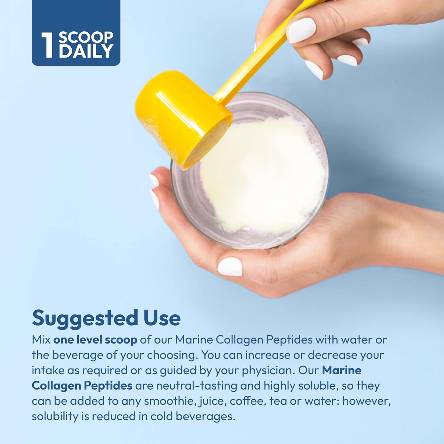 Pure Marine Collagen Peptides Powder with MSM - 120 Servings for Skin and Joint Health, Non-GMO and Additive-Free