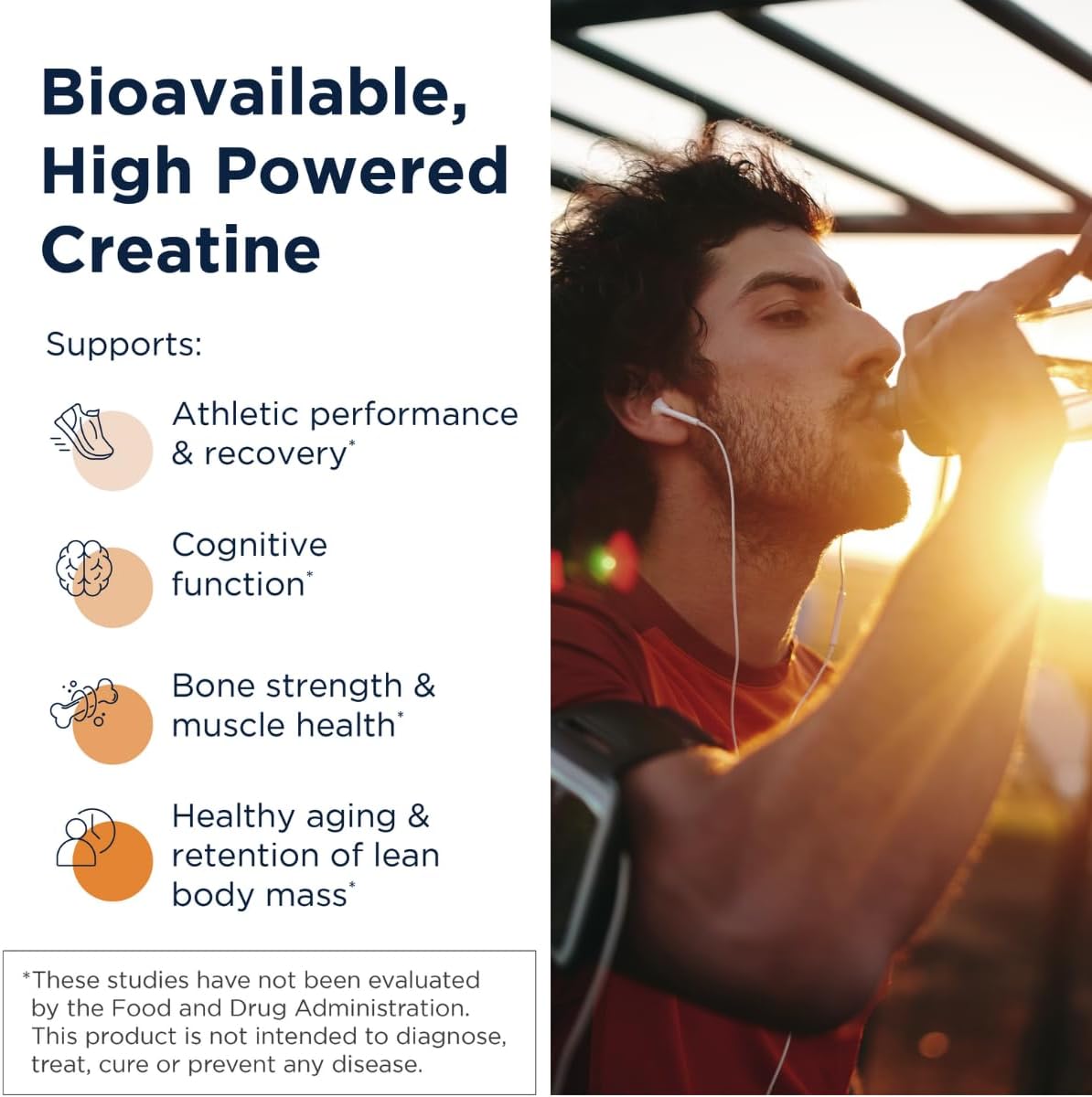 Pure Micronized Creatine Monohydrate Powder for Muscle Strength & Brain Health - Unflavored Creatine Supplement for Men & Women (90 Servings, 5g)