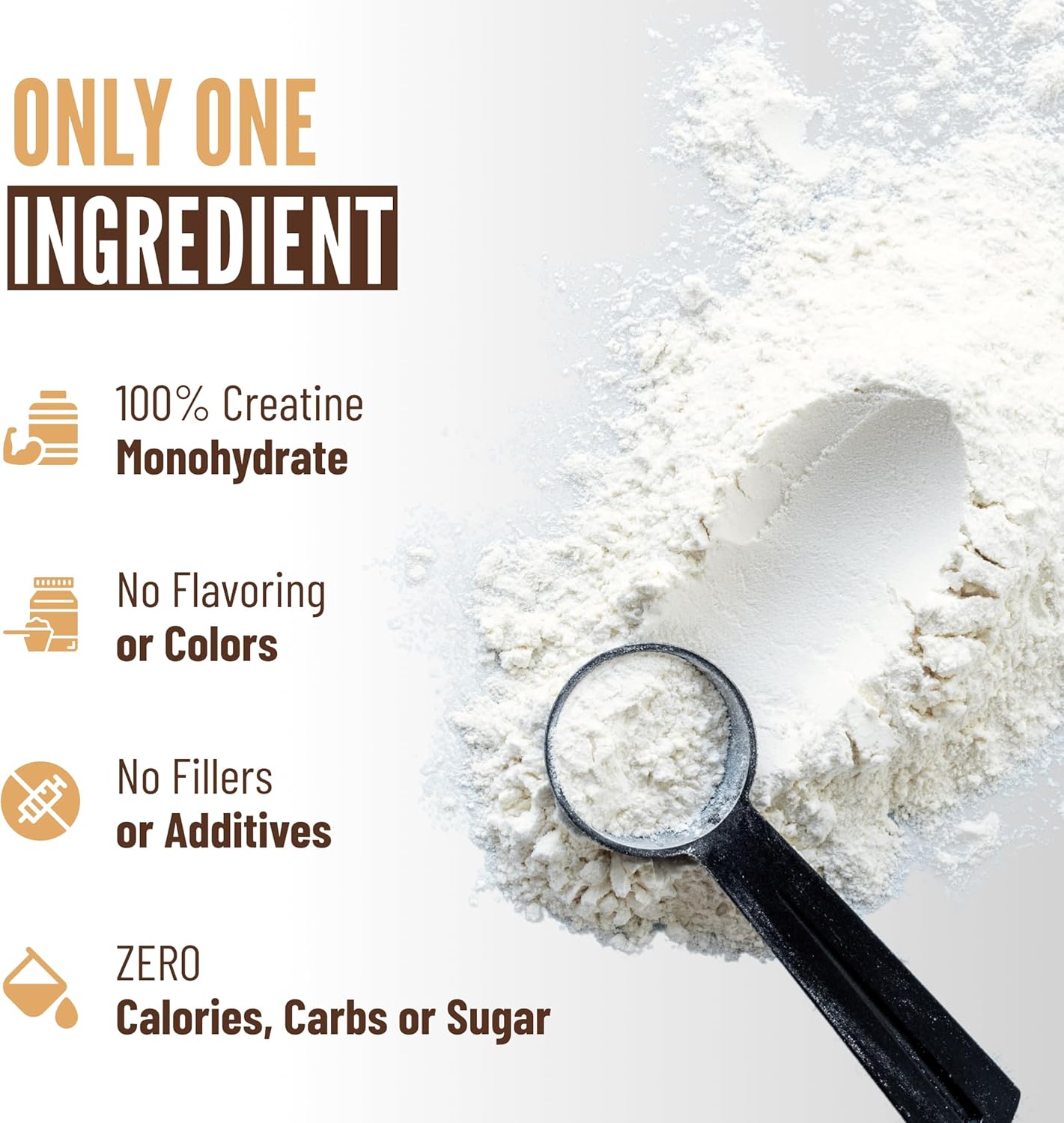 Pure Micronized Creatine Monohydrate Powder for Muscle Strength & Recovery | Natural Brain Health Support | 300g, 60 Servings
