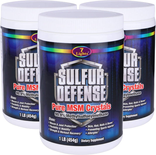 Pure MSM Powder - Organic Sulfur Defense Opti-MSM Crystals - Vegan, Gluten-Free - Immune System & Joint Support