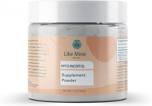 Pure Myo-Inositol Powder (7 oz) - Vitamin B8 Supplement, Single Ingredient with No Fillers - Additive-Free Formula