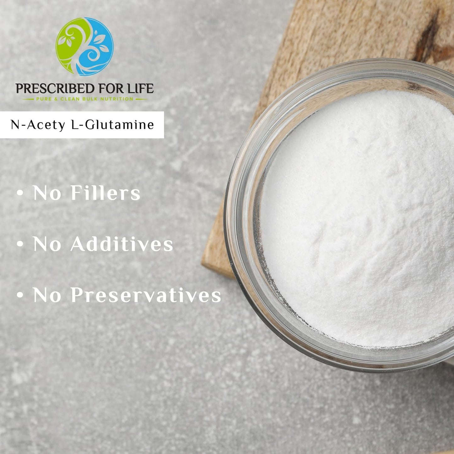 Pure N Acetyl L Glutamine Powder for Gut Health & Muscle Recovery - Gluten Free, Vegan, Kosher, Non GMO - 4oz
