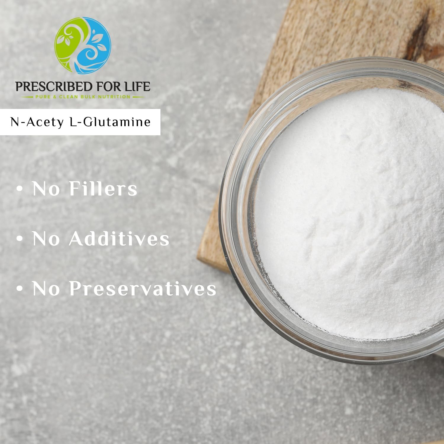 Pure N Acetyl L Glutamine Powder for Gut Health & Muscle Recovery - Gluten Free, Vegan, Kosher, Non GMO - 4oz