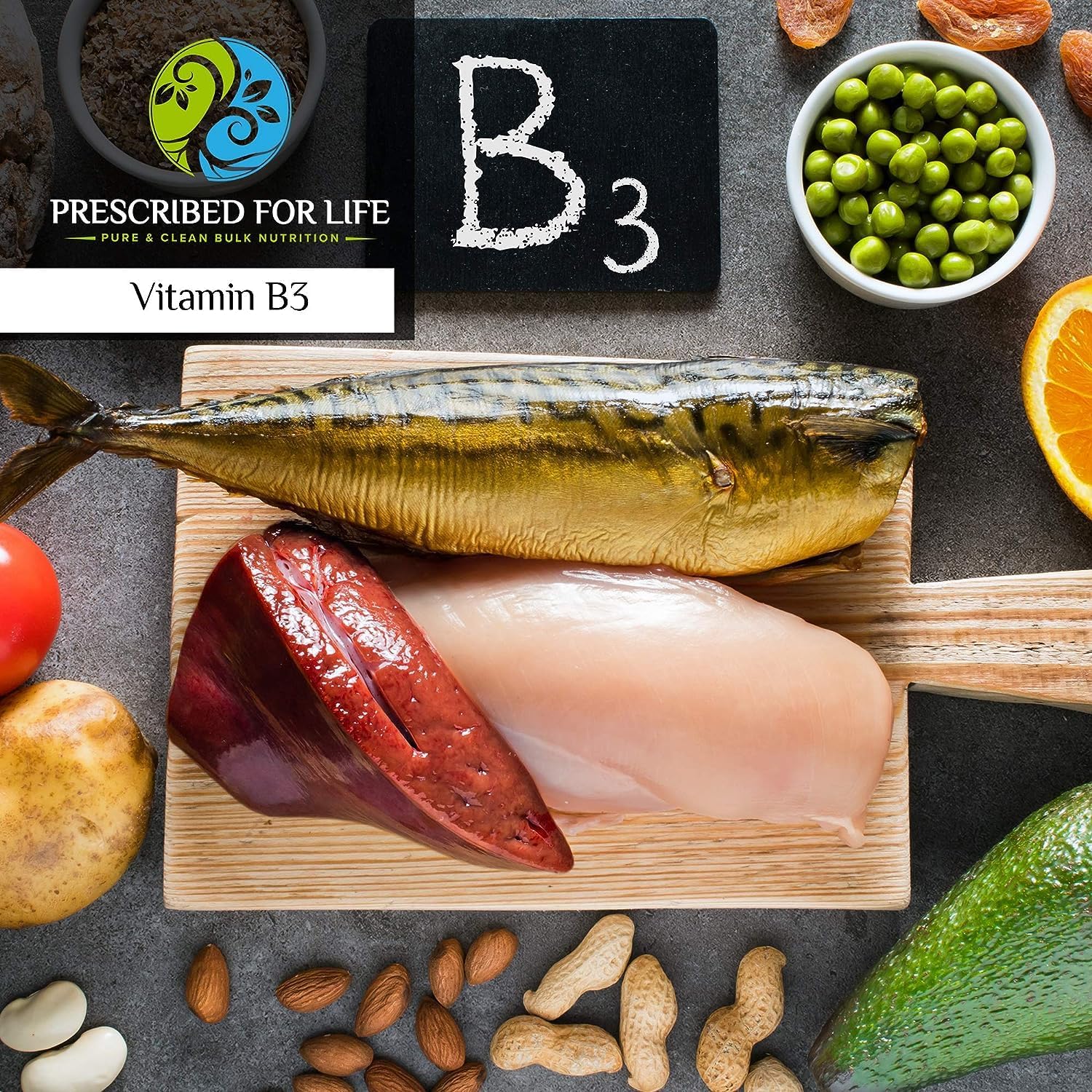 Pure Niacinamide Powder (Vitamin B3), Fine Granular USP Grade Supplement - Gluten Free, Non GMO, Vegan - 4oz / 113g