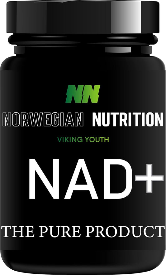 Pure Norwegian Nutrition NAD+ - Anti Aging Cell Supplement with NMN - Nicotinamide Adenine Dinucleotide