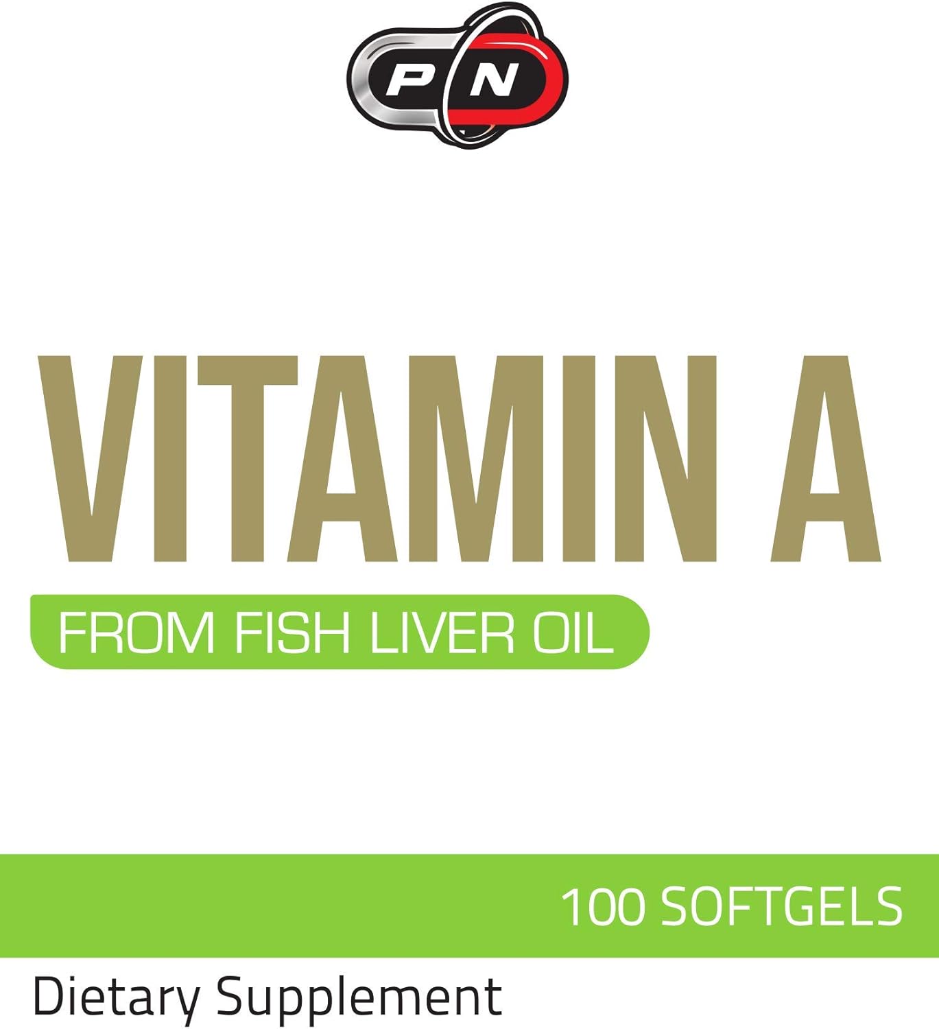 Pure Nutrition Vitamin A 10000 iu 3000 mcg Softgels from Fish Liver Oil - Immune System, Vision, Bones - Non GMO Retinyl Palmitate Supplement
