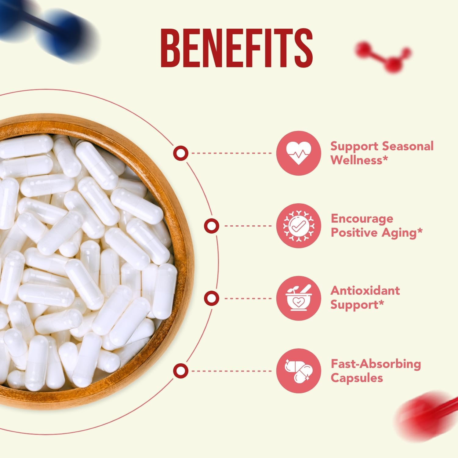 Pure Quercetin 500mg Supplement - 200 Capsules - Cardiovascular Health Support