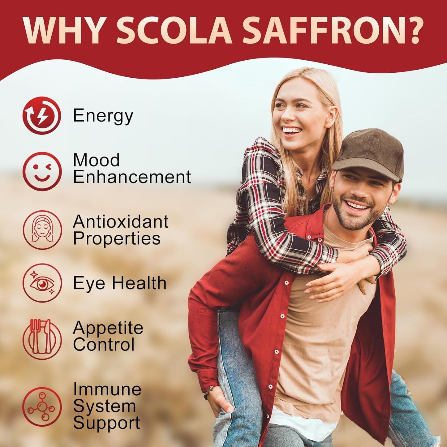 Pure Saffron Extract Capsules - 88.5mg for Mood, Energy, & Eye Health - Non-GMO & Gluten-Free - 60 Vegan Capsules