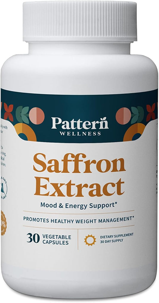 Pure Saffron Extract Capsules for Mood, Energy, and Appetite - Non-GMO, Gluten-Free - 30 Vegetarian Capsules