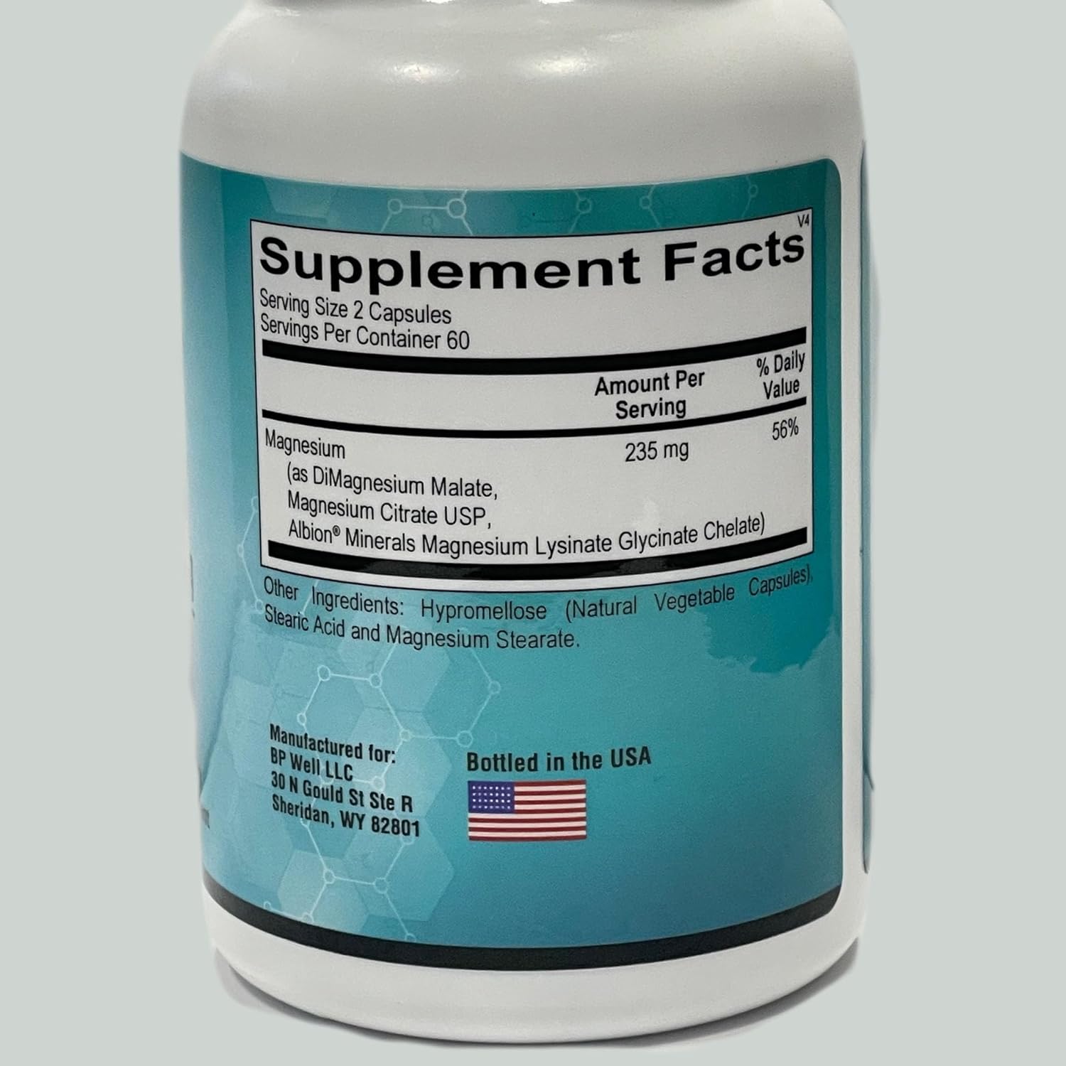 Pure Tri-Mag: Highly Absorbed Magnesium Complex for Stress Relief, Sleep, Heart Health, and Metabolism Support - 120 Capsules