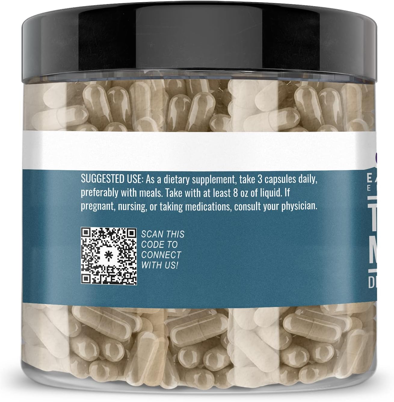 Pure Turkey Tail Mushroom Capsules - 200 Count, Undiluted & Additive-Free by Earthborn Elements