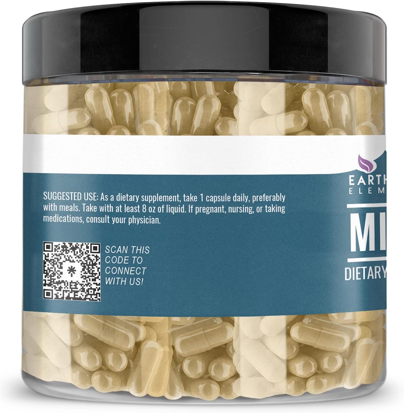 Pure & Undiluted Milk Thistle Capsules - 200 Count by Earthborn Elements, Additive-Free