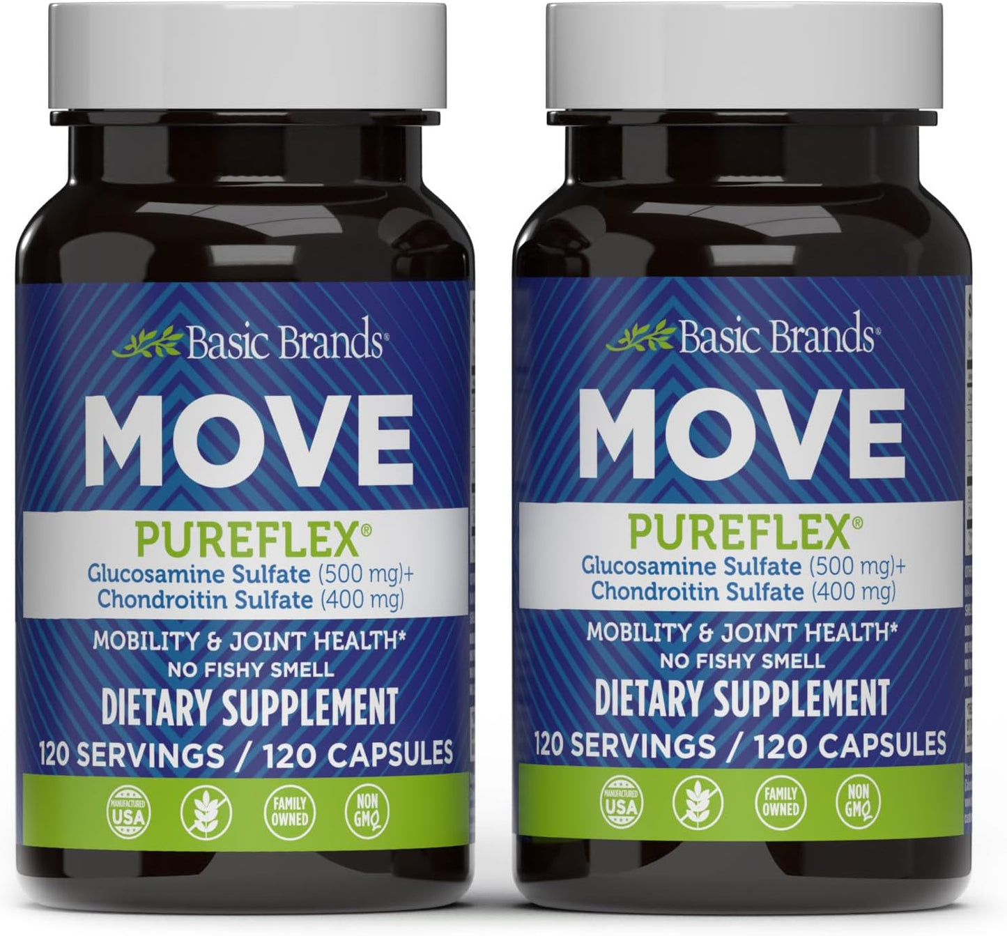 Pureflex Glucosamine Chondroitin - Joint Support Supplement for Flexibility & Mobility - 240 Capsules