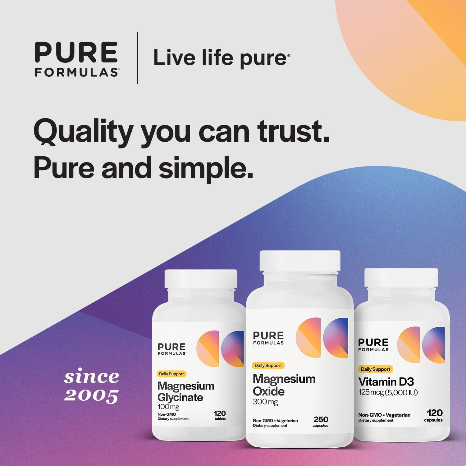 PureFormulas Magnesium Oxide 300 mg Capsules for Heart Health, Immune System, Muscle Recovery, Leg Cramps, Relaxation - Non-GMO, 250 Veg Caps