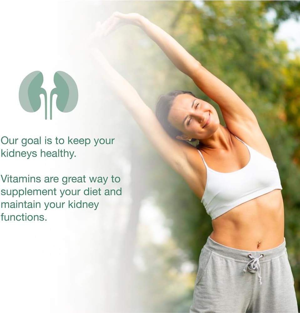 Puregen Labs Kidney-Vite: Premier Renal Support Supplement - Non-GMO, Gluten-Free, 100 Vegetarian Tablets
