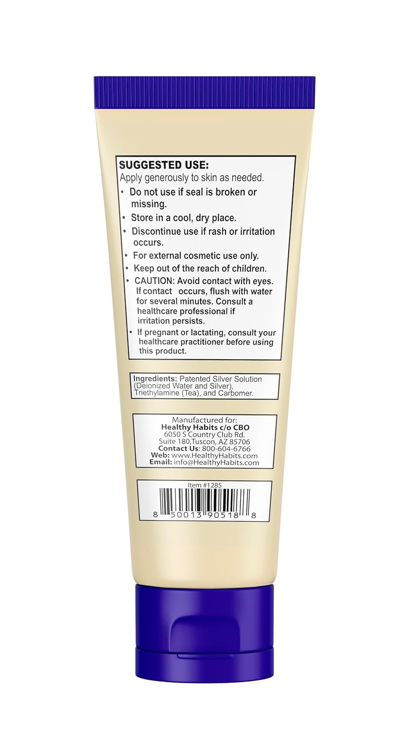 Purified Topical Colloidal Silver Gel with Nano Technology for Boosting Immune Health