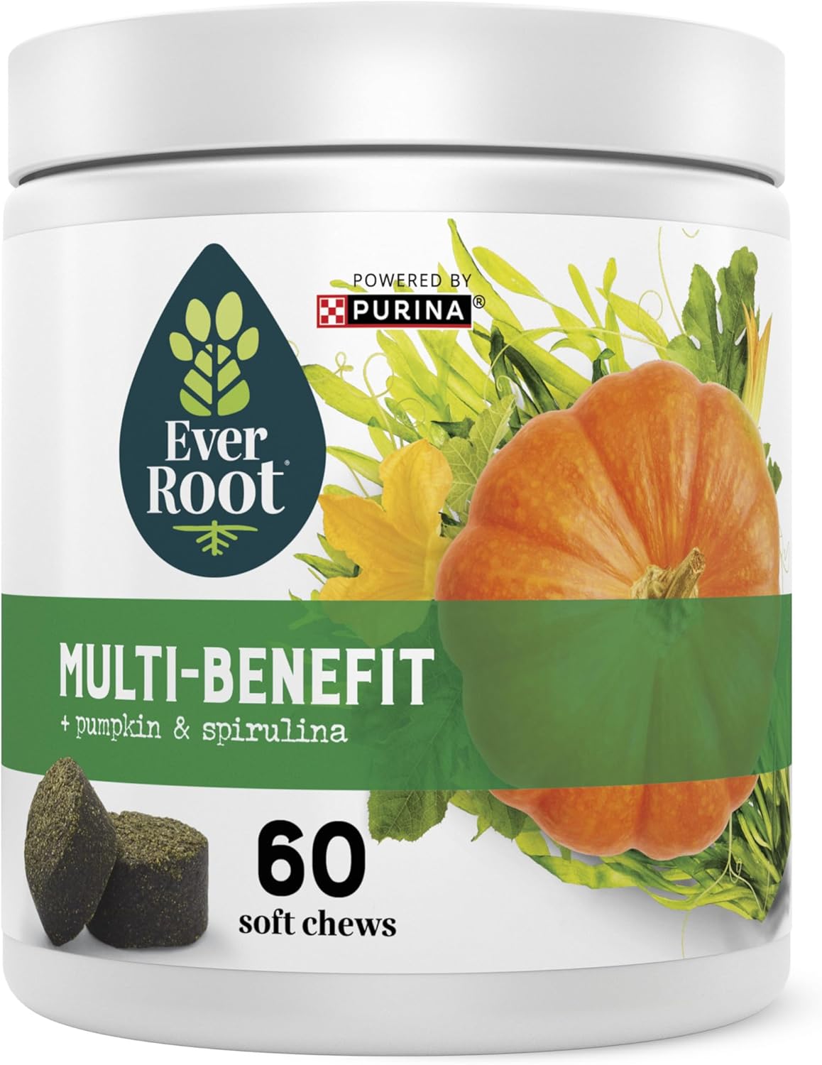 Purina EverRoot Soft Chews Dog Supplements - Multi-Benefit Formula - 10.6 oz. Canister