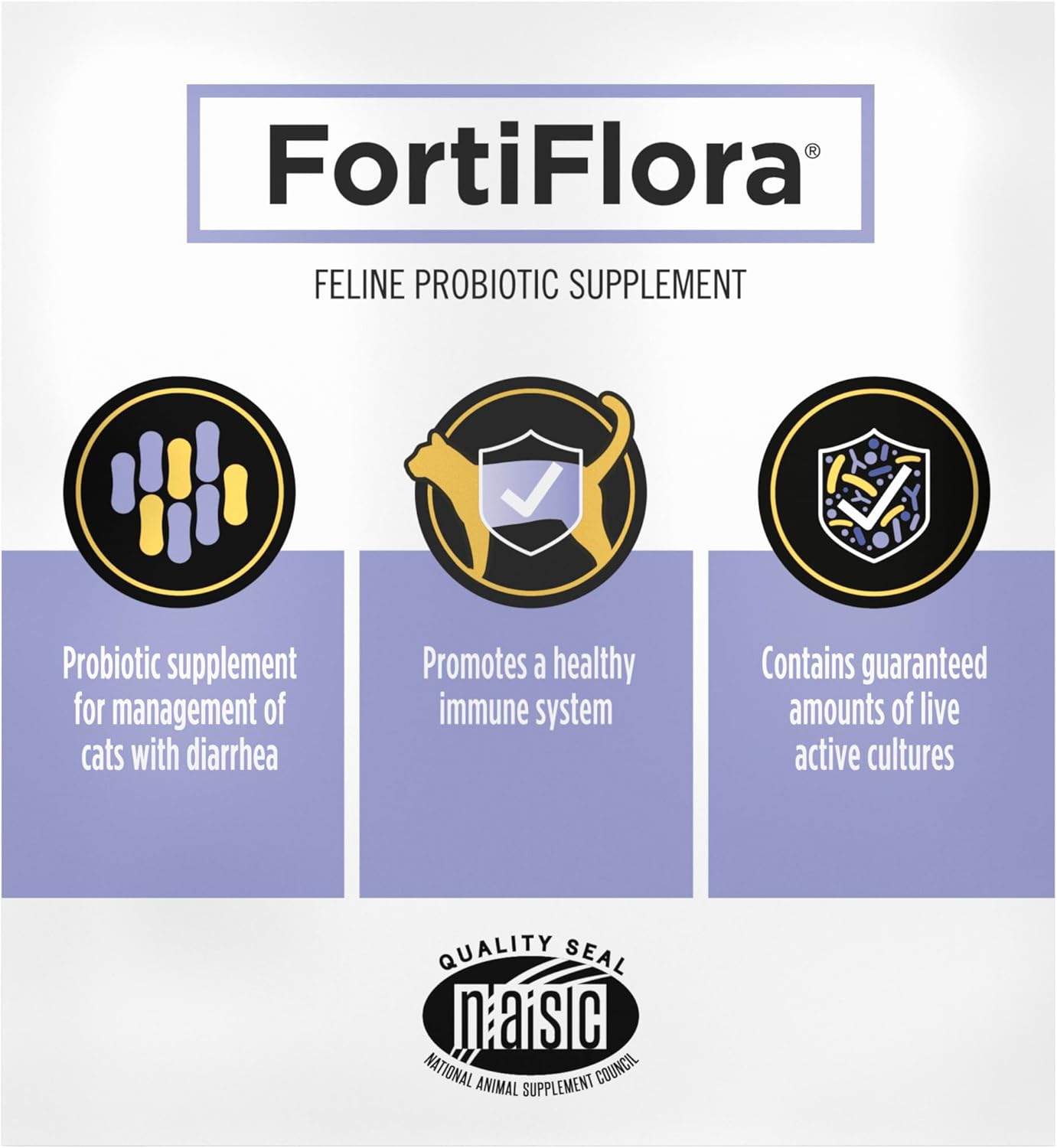 Purina Pro Plan Veterinary Diets FortiFlora Cat Probiotic Supplement - 30 Count Box for Diarrhea in Cats