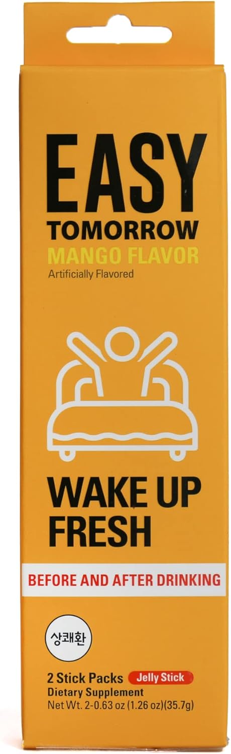 Q.one Easy Tomorrow Mango Jelly Stick for Morning Rescue & Increased Energy (2 Sticks)
