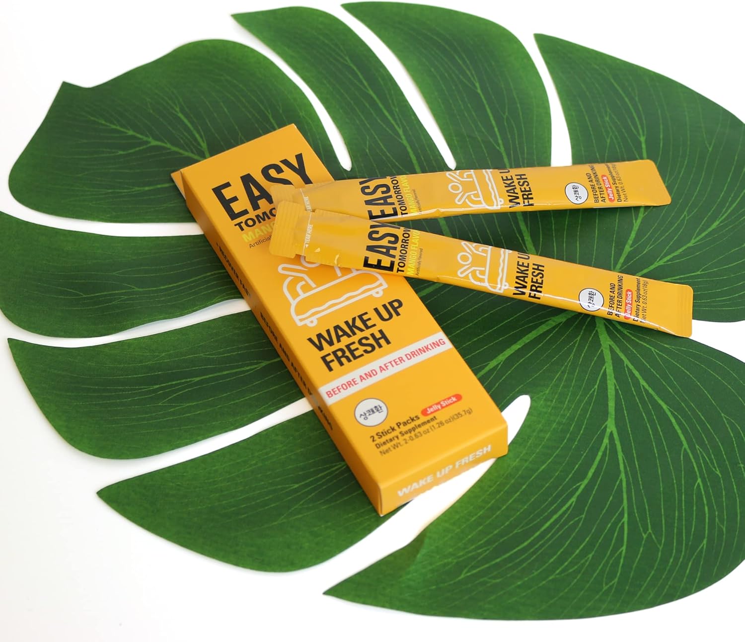 Q.one Easy Tomorrow Mango Jelly Stick for Morning Rescue & Increased Energy (2 Sticks)