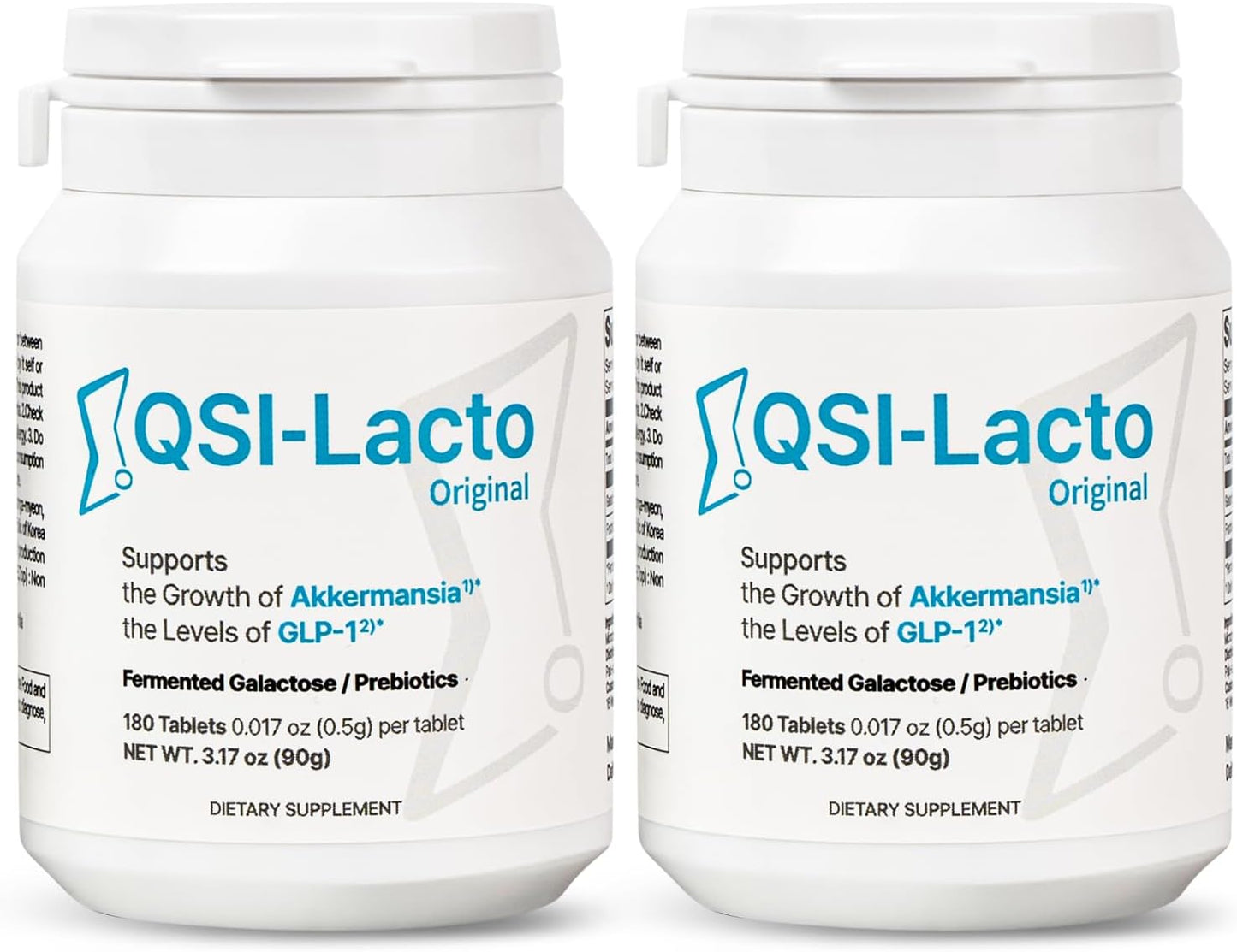 QSI-Lacto Original: 2 Packs, 180 Servings, Supports GLP-1 Elevation, Galactose for Gut Health, Prebiotic Chewables