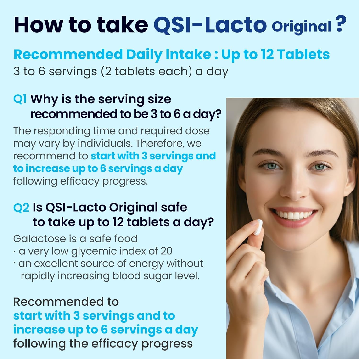 QSI-Lacto Original: 2 Packs, 180 Servings, Supports GLP-1 Elevation, Galactose for Gut Health, Prebiotic Chewables