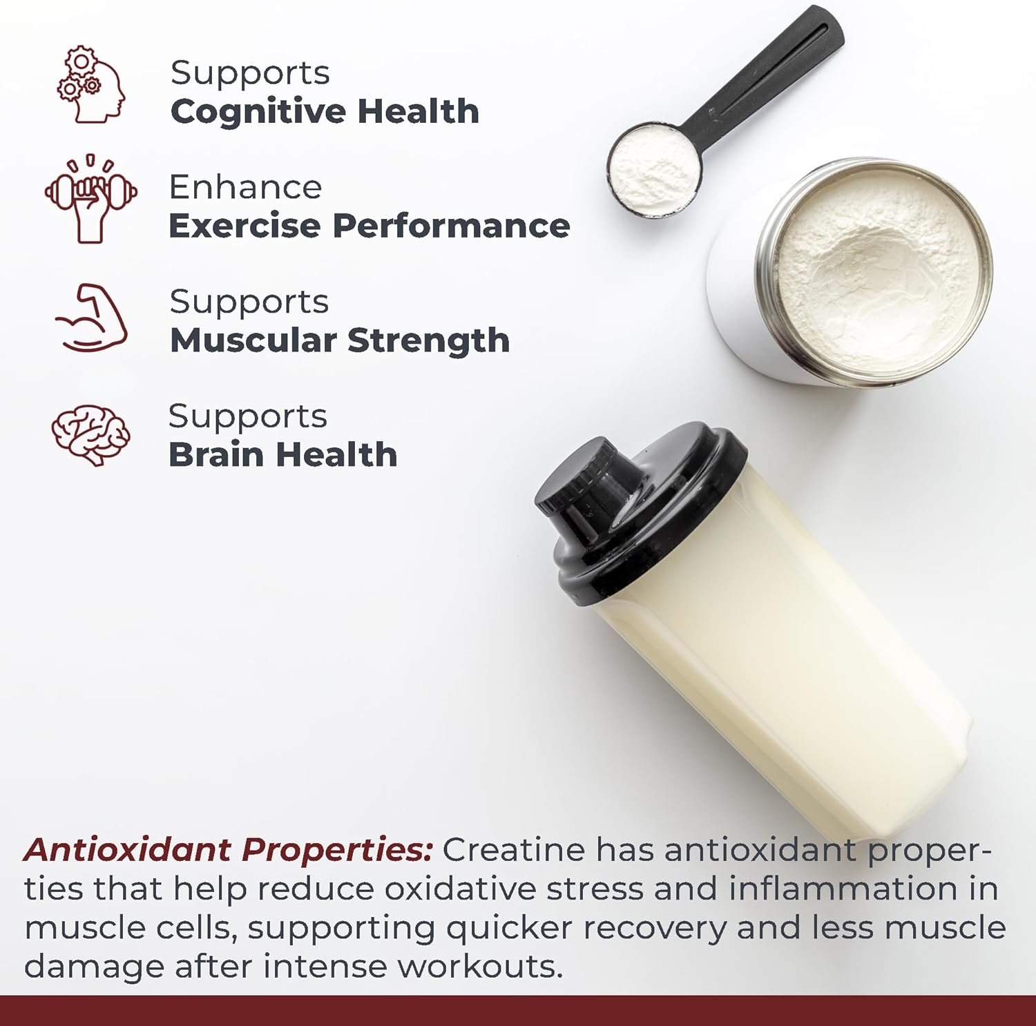 Quantum Nutrition Labs Creatine Monohydrate Powder - Unflavored Vegan Friendly Formula - 7.8 oz (40 Servings)