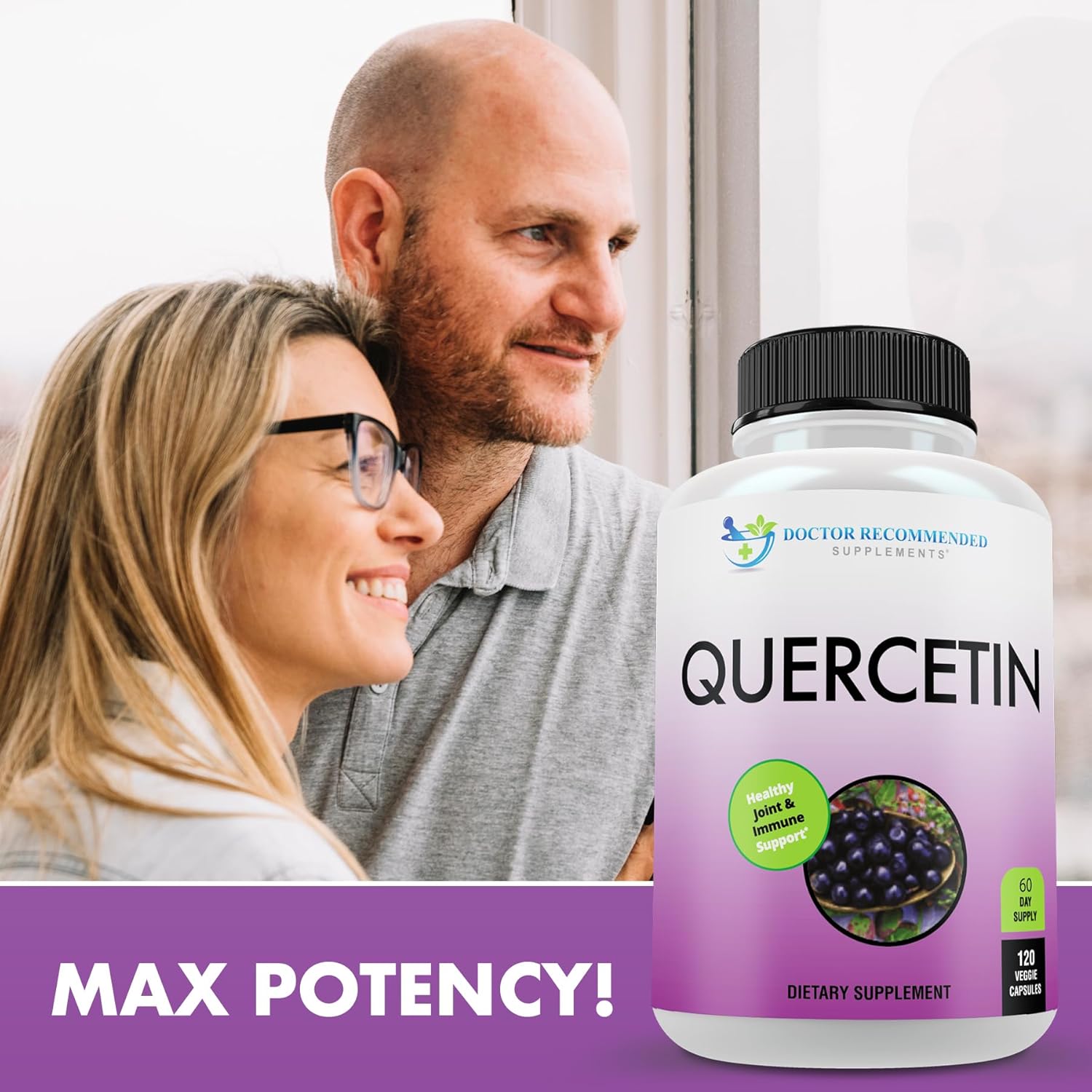 Quercetin 1000mg Doctor Recommended Supplements - Vegan & Non-GMO (360 Veggie Capsules)