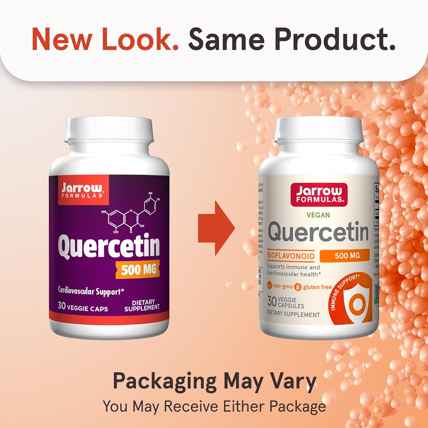 Quercetin 500mg Dietary Supplement for Cardiovascular & Immune Health - 30 Veggie Capsules