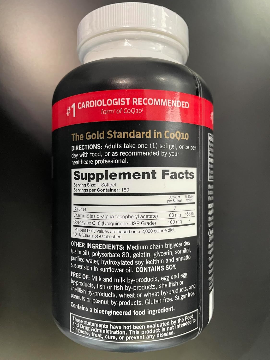 Qunol CoQ10 100mg Softgels for Improved Absorption - Antioxidant Supplements for Heart Health - 6 Month Supply of 180 Count