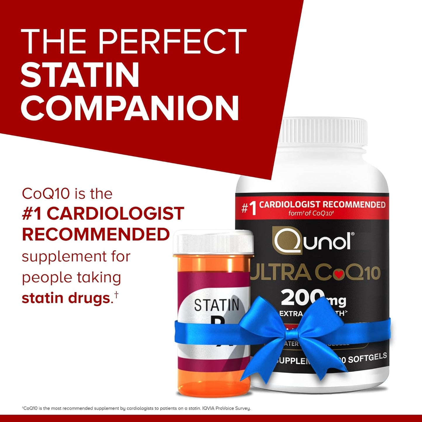 Qunol CoQ10 200mg Softgels - High Absorption Coenzyme Q10 Supplement for Heart Health - Antioxidant for Energy & Vascular Support - 90 Count