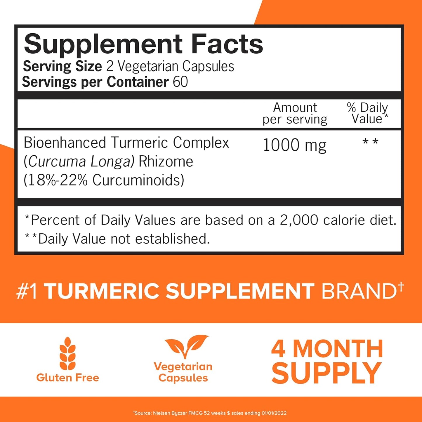 Qunol Turmeric Curcumin Capsules - 1000mg Extra Strength Supplement with Patented Hydro-Soluble Technology - 240 Veggie Capsules for Enhanced Absorption