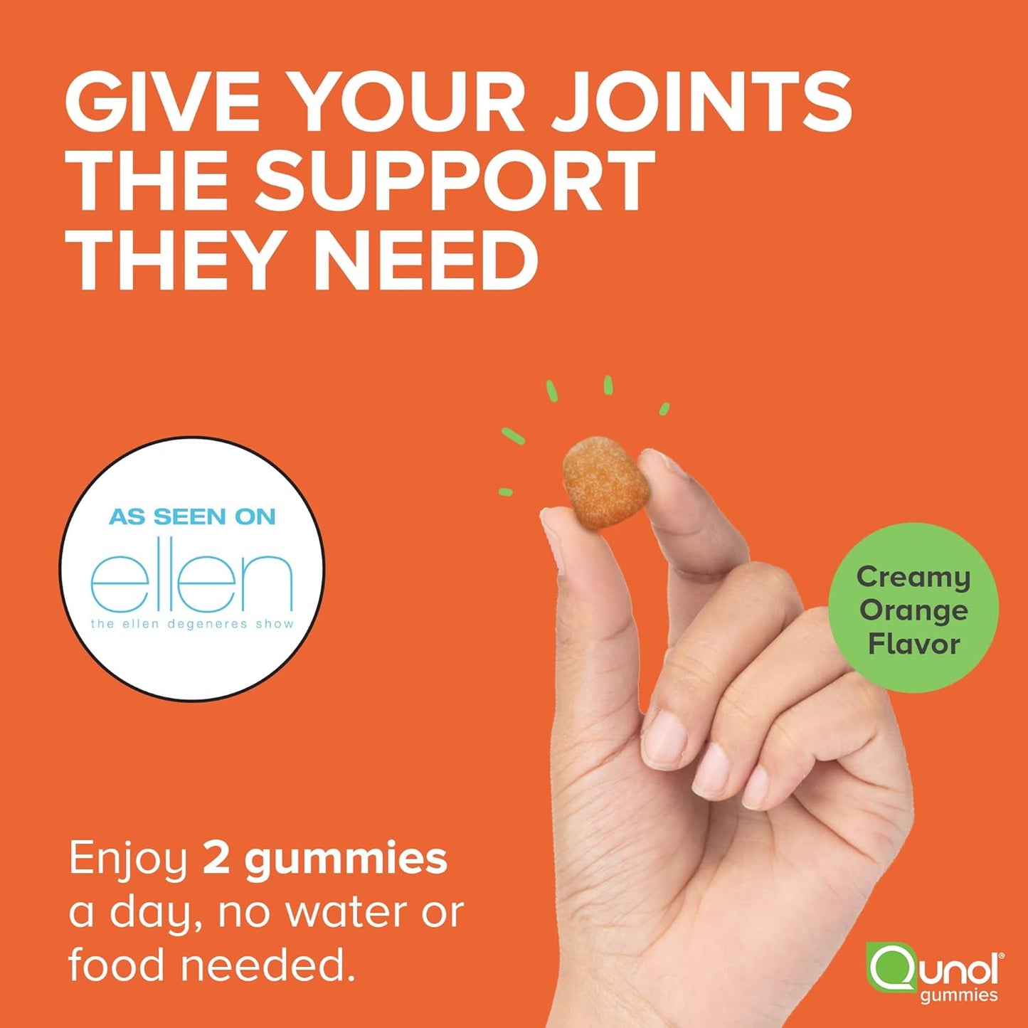 Qunol Turmeric Gummies - 1000mg Turmeric Curcumin, Joint Support, High Absorption, Vegan, Gluten Free - 2 Month Supply (120 Gummies)