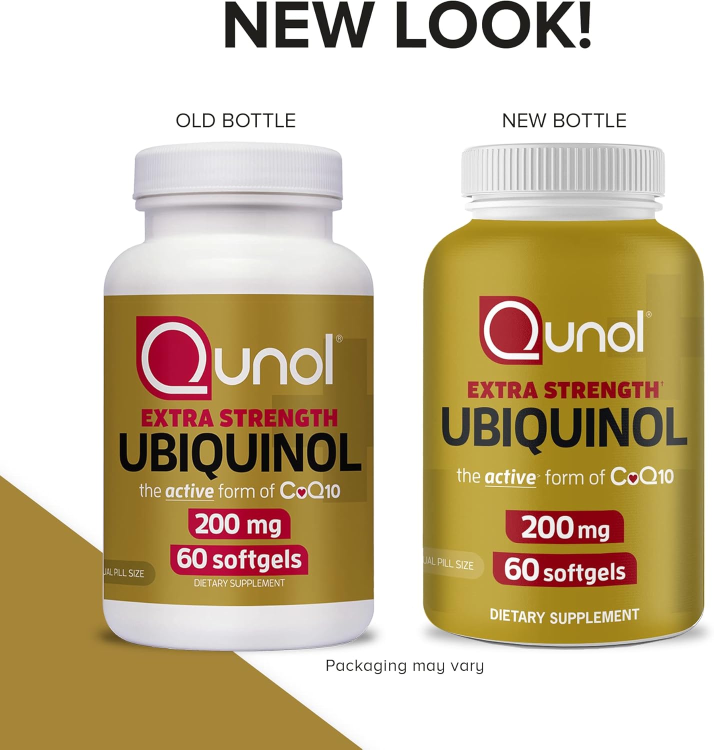 Qunol Ubiquinol CoQ10 200mg Softgels - 120 Count Total - Heart Health Antioxidant - Active Form Ubiquinol 200mg - Pack of 2