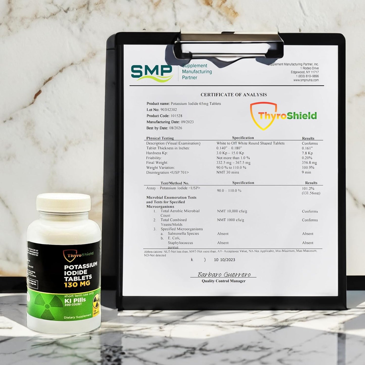 Radiation Exposure Protection: ThyroShield Potassium Iodide Tablets 130mg - 30ct Made in USA