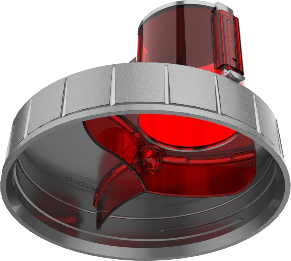 Raging Red XL Protein Scoop and Supplement Funnel Attachment - BPA Free, Spill Proof Dispenser for Pre & Post Workout Powders