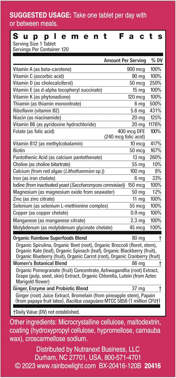 Rainbow Light Women's One Multivitamin Powder - 120 Count