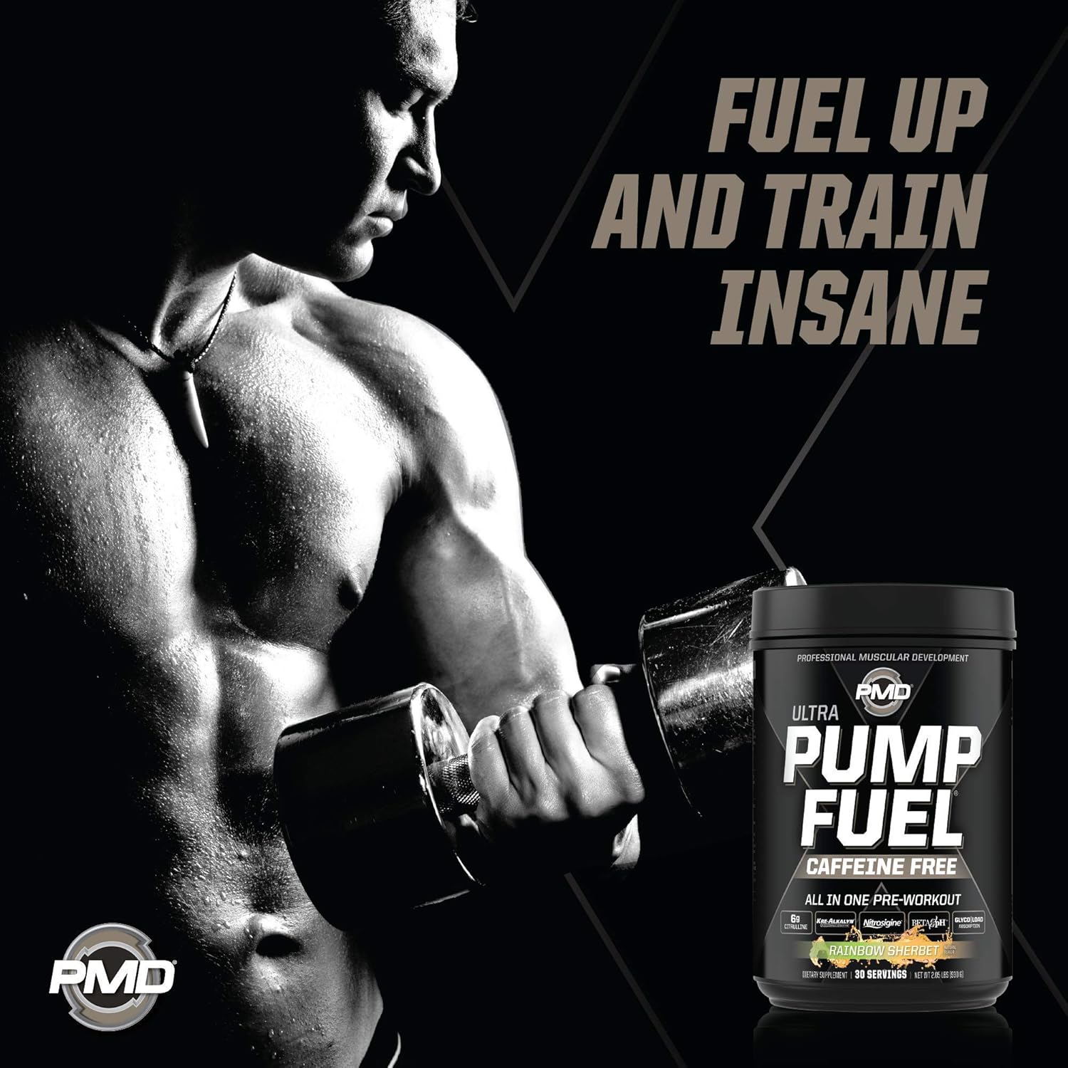 Rainbow Sherbet Pre Workout Bundle: Caffeine Free Pump Fuel & Omega Cuts Elite Healthy Weight Support - 30 Servings & 90 Softgels