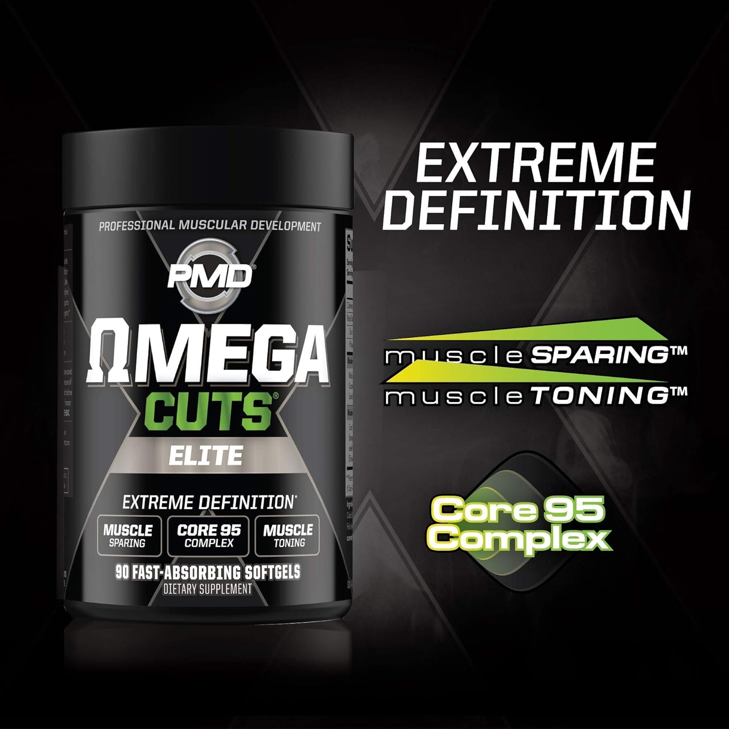 Rainbow Sherbet Pre Workout Bundle: Caffeine Free Pump Fuel & Omega Cuts Elite Healthy Weight Support - 30 Servings & 90 Softgels