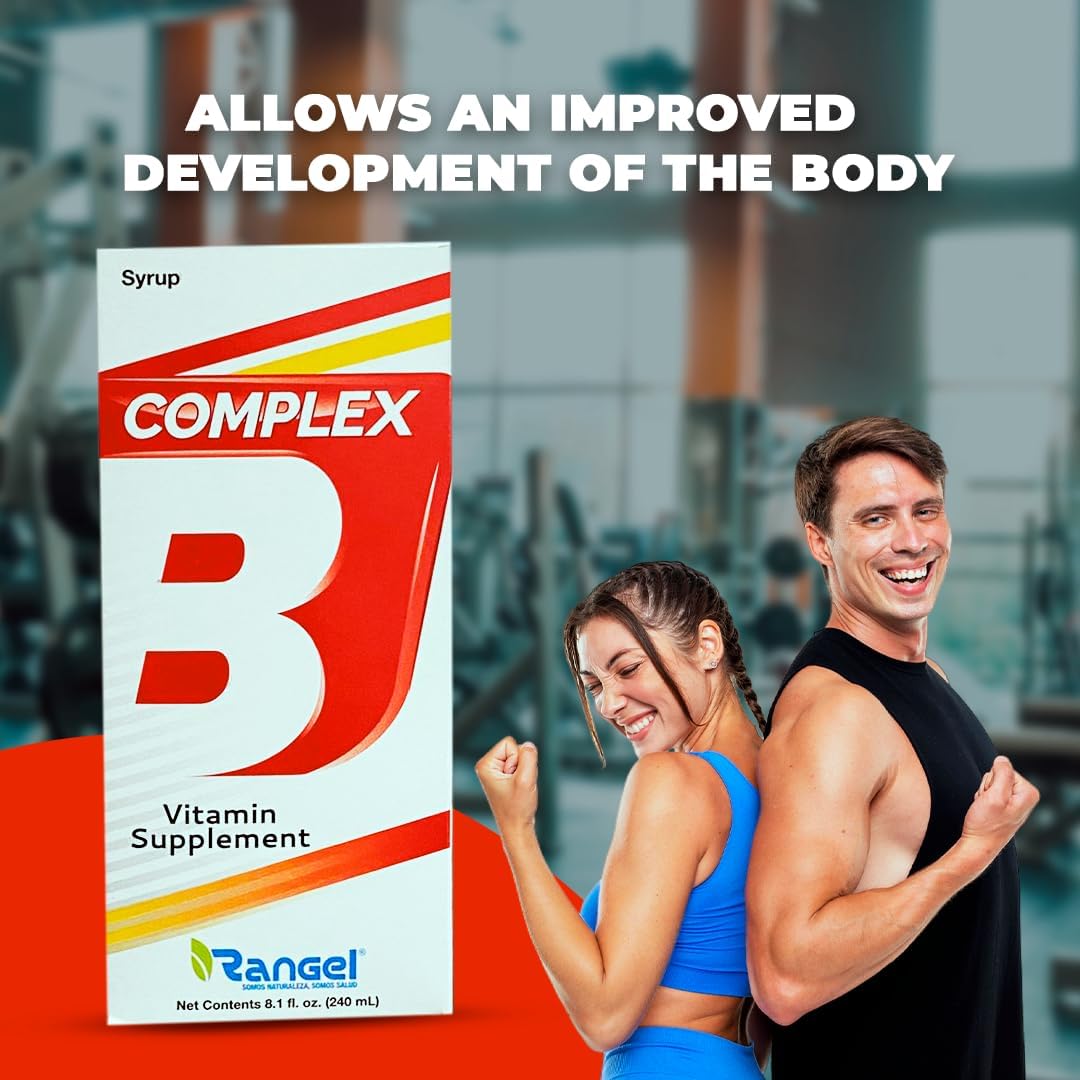 Rangel Complejo B Vitamin Supplement Liquid, 8.1 Fl Oz, Single Pack, Yellow
